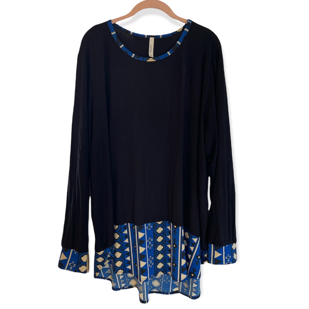 Hi/Low Black Blouse